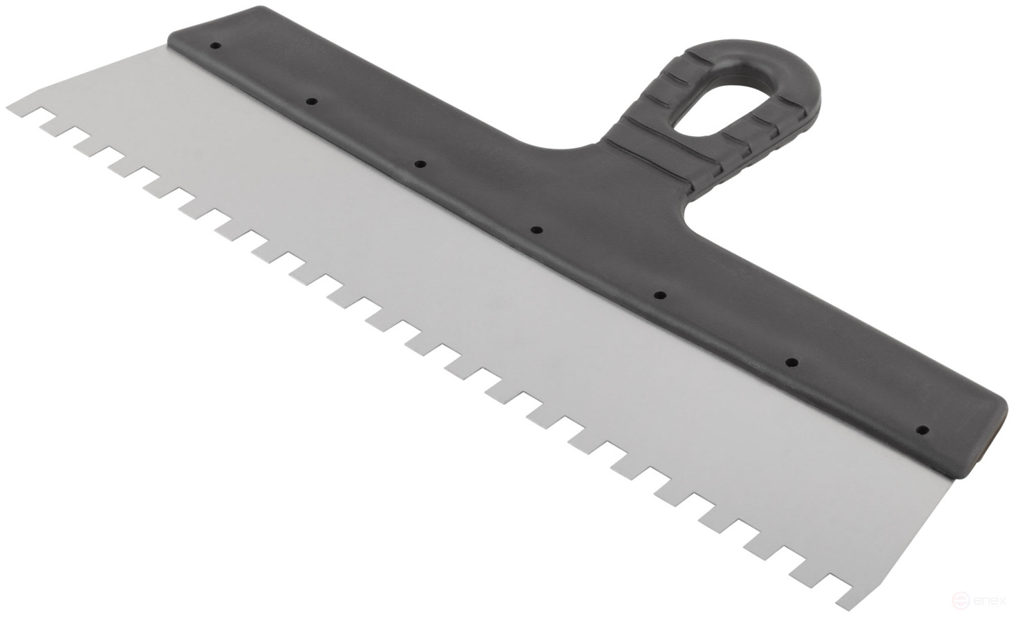 Шпатель фасадный нержавеющий зубчатый 350 мм / зуб 8 мм