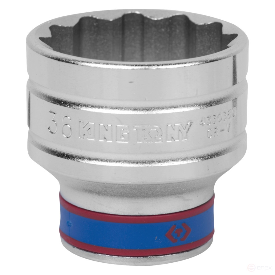 Головка торцевая стандартная двенадцатигранная 1/2", 36 мм KING TONY 433036M