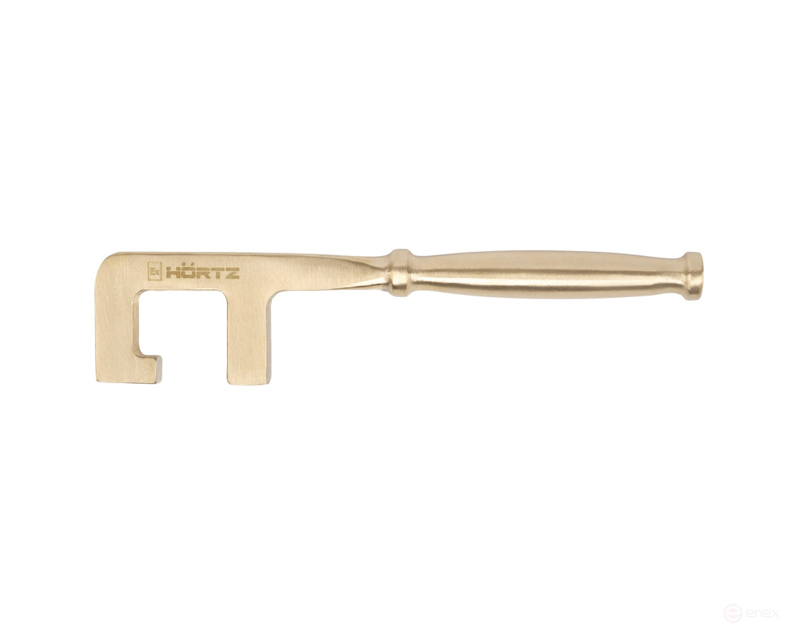 Ключ вентильный с прямоугольным сечением со шлицем 22х200 искробезопасный сплав AlCu 175-22, HORTZ