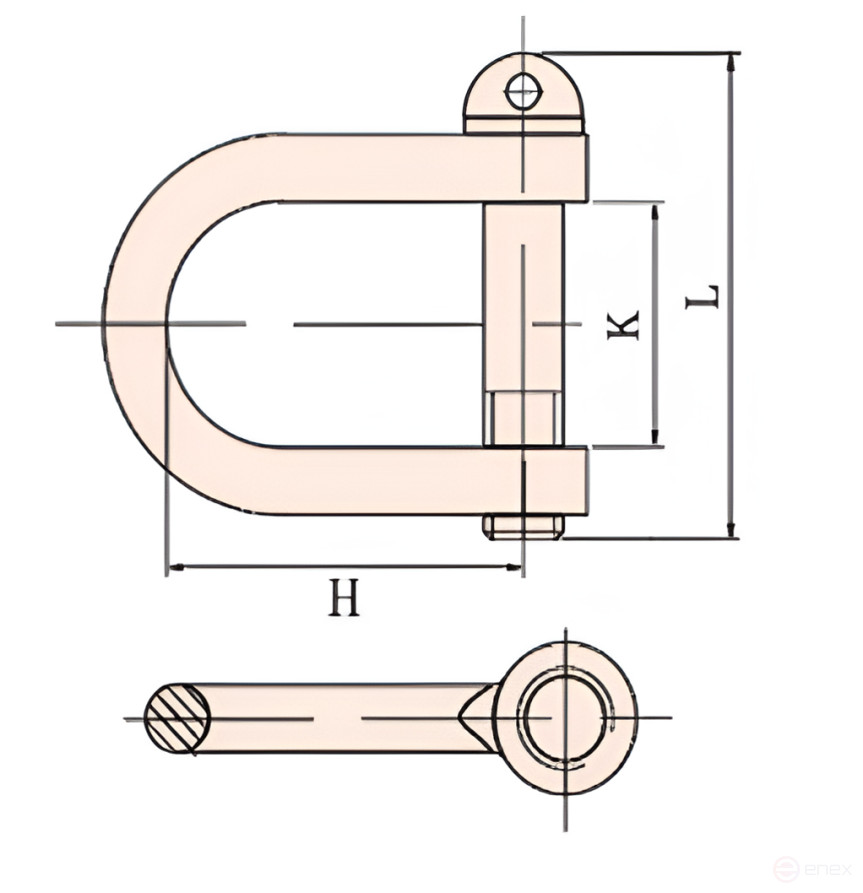3/4 rigging bracket intrinsically safe, AlCu