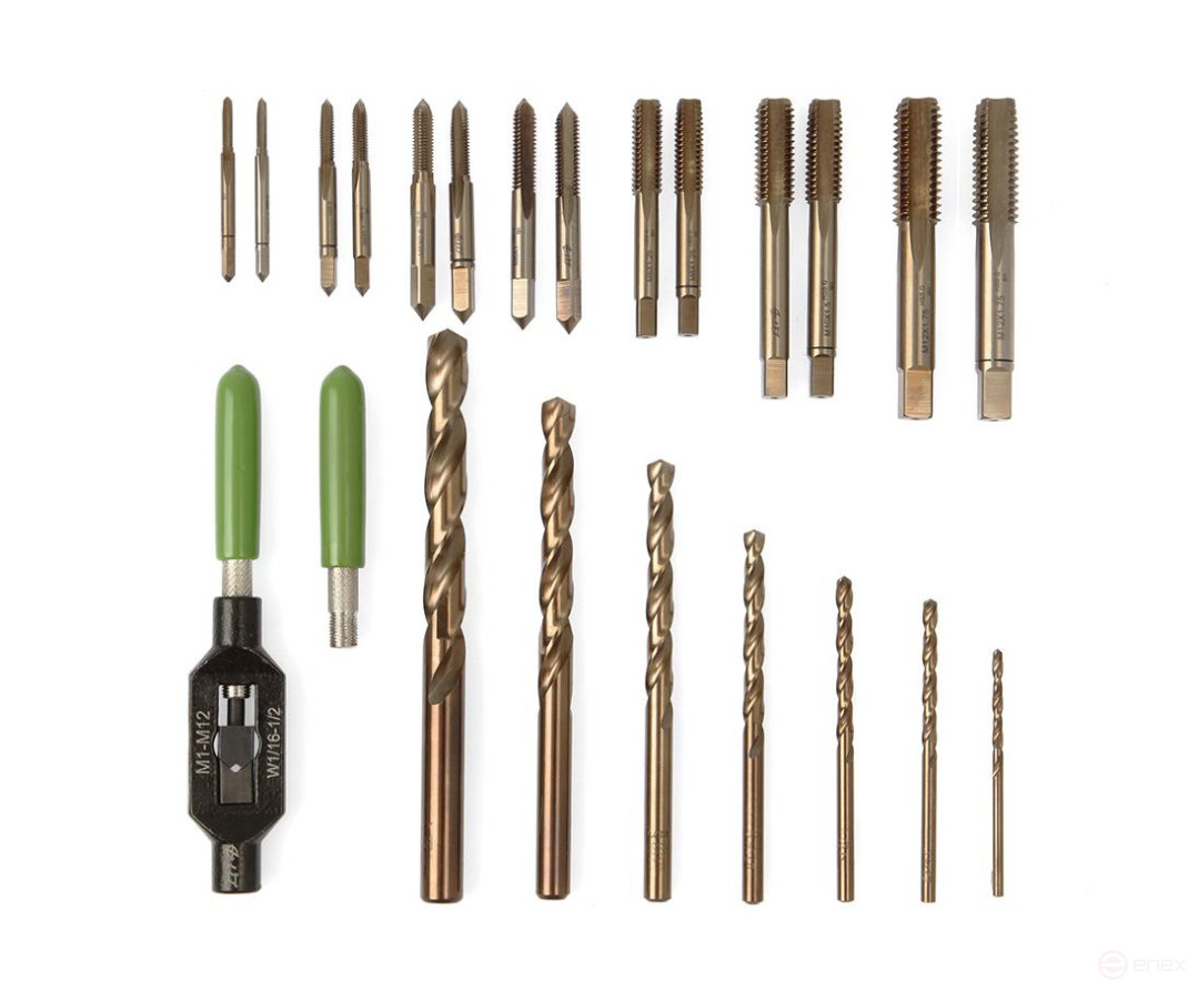 Набор метчиков и свёрл, 22 предм.