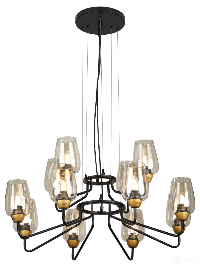 Люстра Rivoli Gera 4065-212 12 х E27 40 Вт дизайн