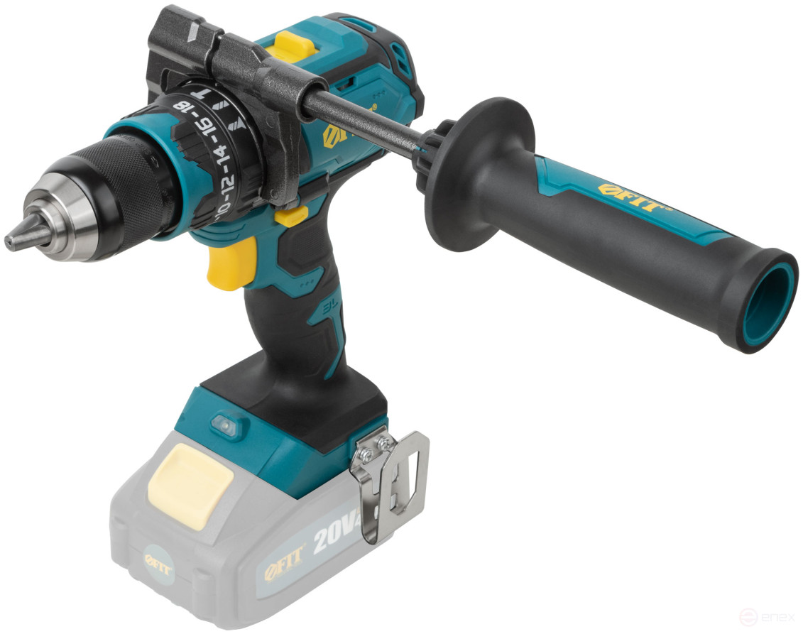 Acc Power Drill. Brushless; 20.0 V; 0-500/2000 rpm; 100 Nm; res. tilt; box