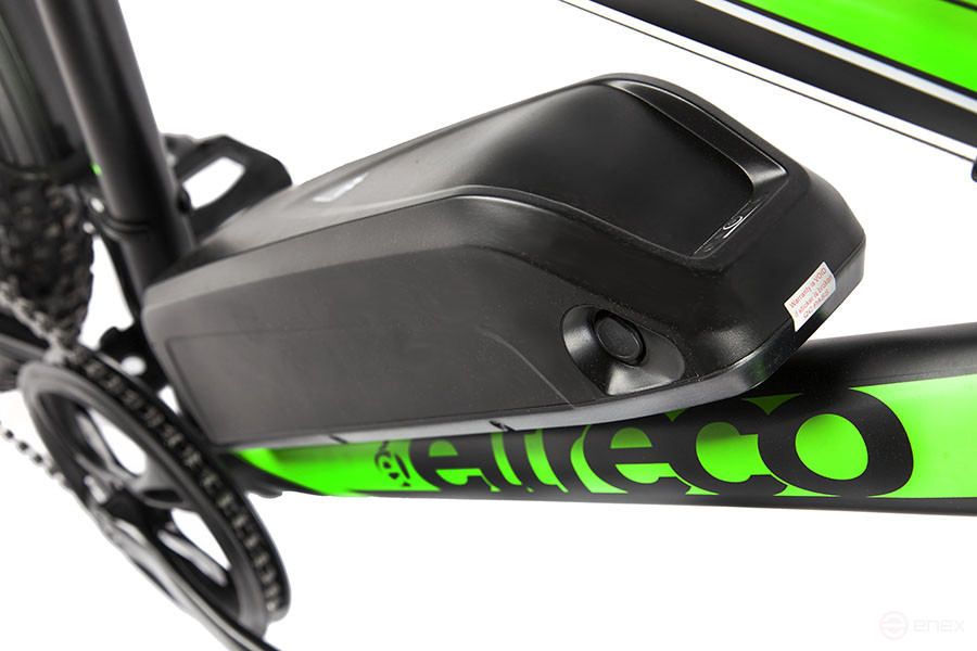 Велогибрид Eltreco XT 800 new Черно-зеленый-2138