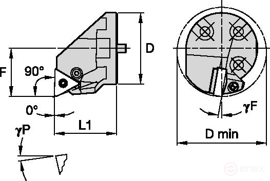 Расточная оправка H3240PTFNR16