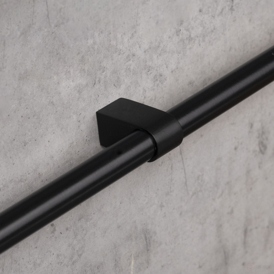 Держатель модерн, труба d16 черный AKS