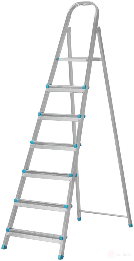 Steel ladder, 7 steps, weight 7.3 kg