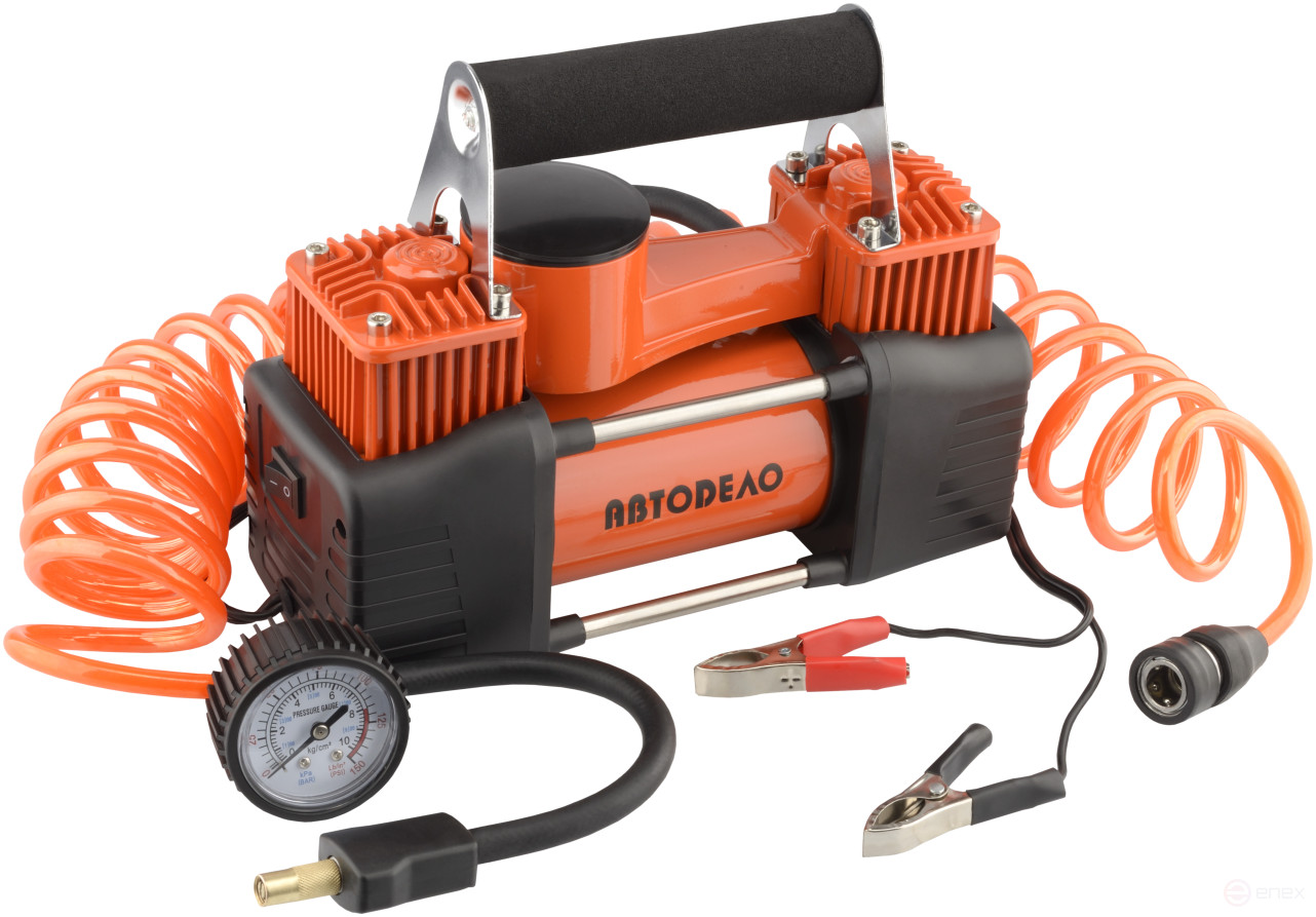 12V two-piston autocompressor (10.5 ATM 65L/MIN) Avtodor 44437