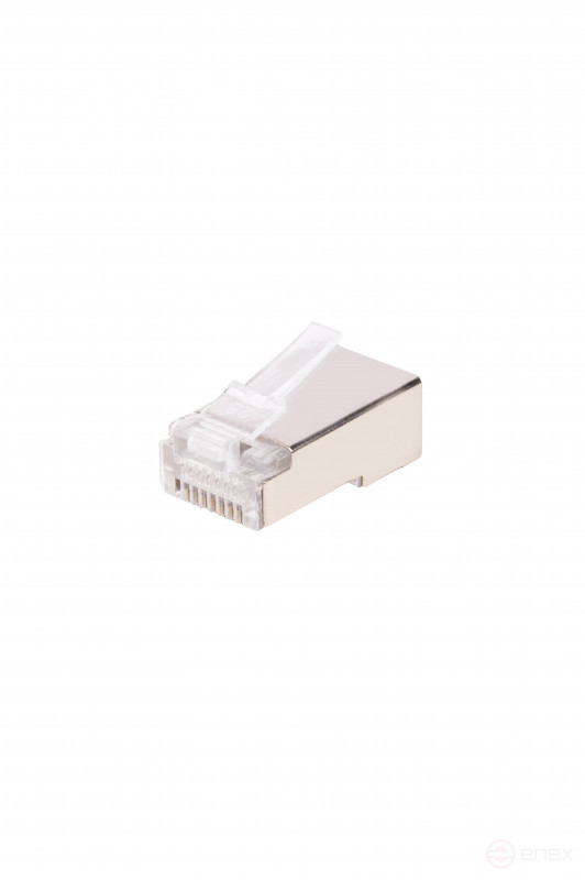 WRline WR-8P8C-5E-SH Коннектор RJ-45 под витую пару, категория 5e, экранированный, универсальный (100 шт в упак.)