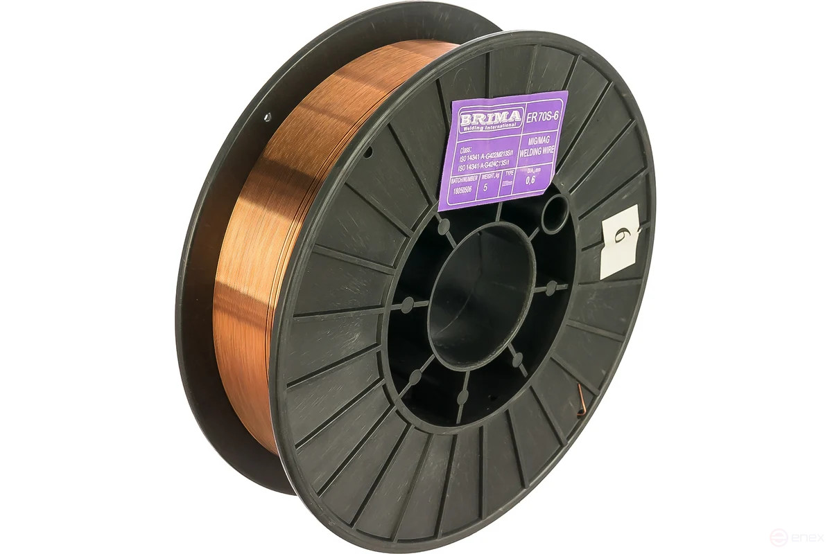 Wire ER-70S-6 (0.6 mm; 5 kg) BRIMA