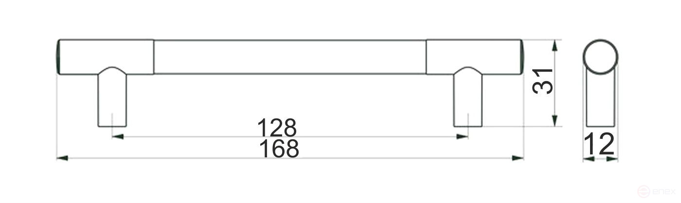 The handle is meb. the bracket is plastic. PS15/C15 128 chrome+Metallic AKS