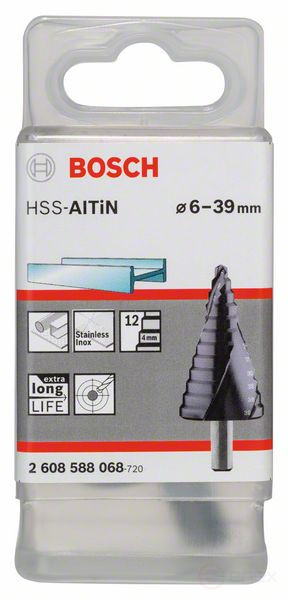 Ступенчатое сверло HSS-AlTiN 6 - 39 mm, 10,0 mm, 93,5 mm