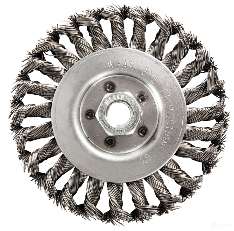 Кордщетка для МШУ радиальная витая ПРАКТИКА 175 мм, М14 (242-670)