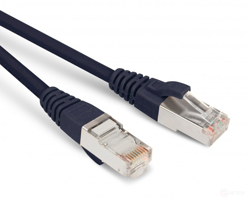 PC-LPM-STP-RJ45-RJ45-C6-3M-LSZH-BK Patch Cord F/UTP, Shielded, Cat.6 (100% Fluke Component Tested), LSZH, 3M, Black