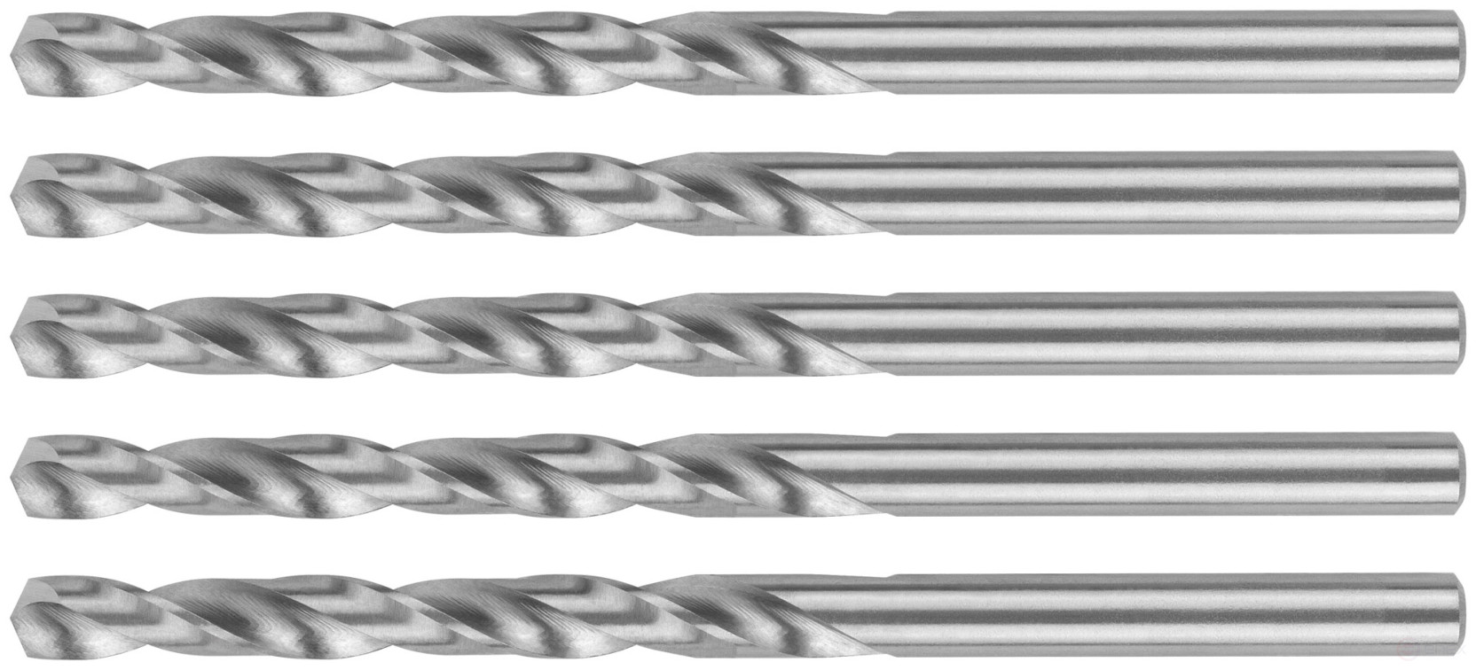 HSS ground metal drills, 135° sharpening angle, 5.0 x 86 mm (5 pcs.)