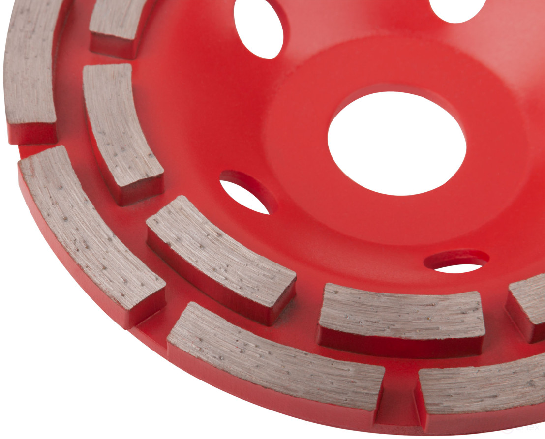 Диск алмазный шлифовальный, посадочный диаметр 22,2 мм, сегментный, двойной ряд 125 мм