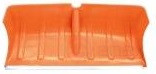 Snow shovel No. 14 600x300mm plastic complete with wooden handle and V-shaped handle