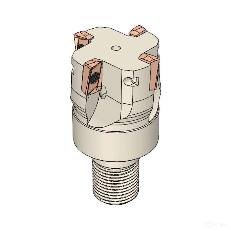 End mill APMT 1135 Sng d-16 mm, Z-2, with screw shank M 10