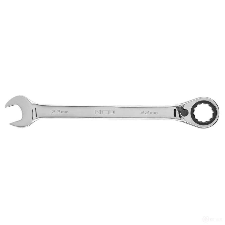 Ключ комбинированный с трещоткой 22 мм, 09-334