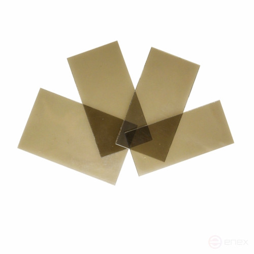A set of substrates (105x54) for a shield for electric welders (RS bronze) (in a set of 10 pcs.)