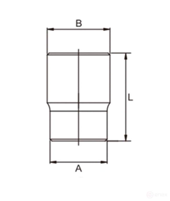 Головка торцевая 1/2" 29мм L=42мм JTC