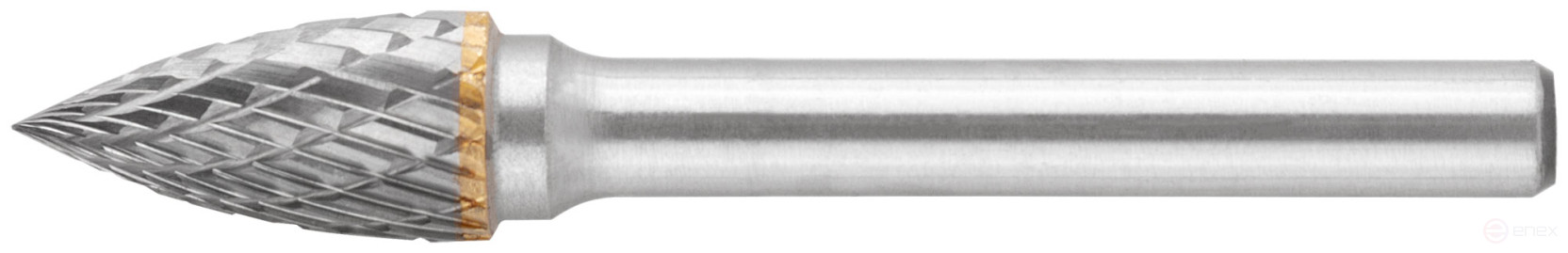 Carbide ball, 6 mm pin, type "G", parabolic pointed 10x20x65 mm