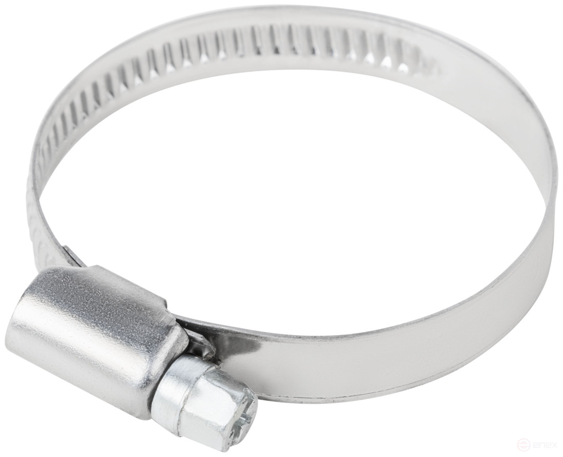 Хомут обжимной накатной, ширина 9 мм, нерж.сталь 32-50 мм