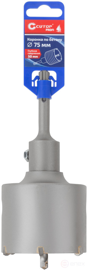 SDS Plus concrete crown, 75 mm, Cutop Profi