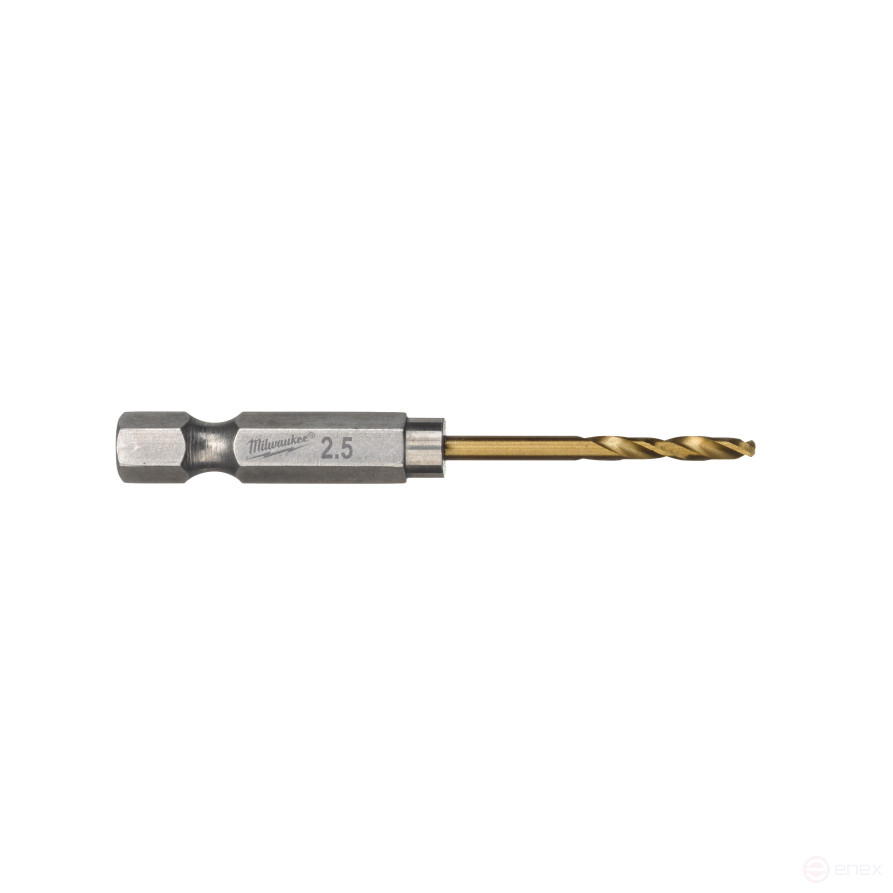 Metal drill bit RedHEX™ HSS-TiN 2.5mm (10 pcs/pack)