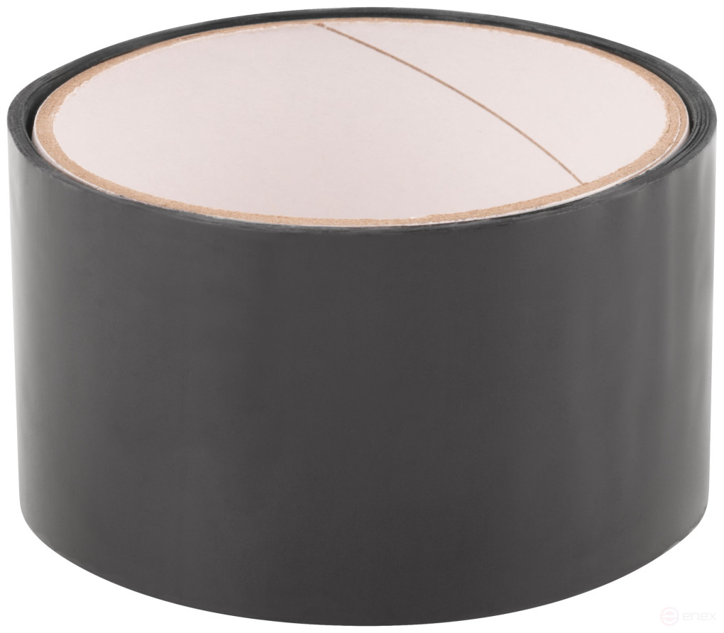 Лента клейкая сантехническая ПВХ для труб, черная, 50 мм х 0,5 мм х 1,5 м