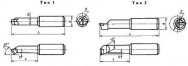 Резец расточной 2145-0647 ГОСТ 25987 с цилиндрическим хвостовиком (тип 1)