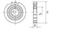 Фреза дисковая пазовая 2250-0103 ГОСТ 3964