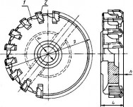 Фреза торцовая 2214-0158 ГОСТ 9473