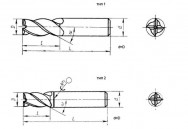 Фреза концевая 2220-0176 Т ВК6М ГОСТ 18372