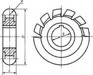 Фреза фасонная 2262-0168 ГОСТ 9305