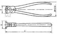 Кусачки торцовые 7814-0121 ГОСТ 28037