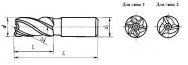 Фреза концевая 2220-0001 ГОСТ 17025