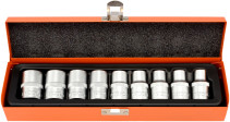 Набор головок TORX E10-E24 (DR1/2"; 9пр; мет. кейс) АвтоDело (39819)