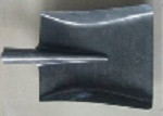 Лопата совковая американского типа из рельсовой стали 235*295*395 мм.