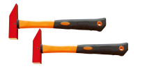 Hammer with square striker 250 gr AlCu handle fiberglass, intrinsically safe 189-1002, HORTZ