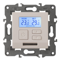 14-4111-02 ERA Thermostat universal 230V-Imah16A, IP20, Era Elegance, ivory