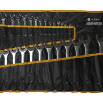 Набор ключей комбинированных (6-30,32мм) CrV сатинированных планшет 26 предметов ЭВРИКА 1/4