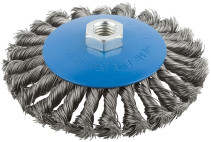 Corkscrew, type "wheel" with tilt, nut M14, steel twisted wire 125 mm