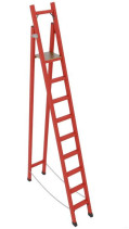 SSD-3.0 symmetrical support dielectric fiberglass stepladder, h=3000mm, h work platform=3000mm, steps.9