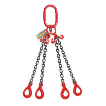 3.15t 1.5m OCALIFT 4CC Chain Sling t8 G80 with self-closing hooks and shorteners