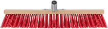 Profi wooden outdoor brush, stiff bristles, metal tool at an angle, 5-row, 500x65 mm