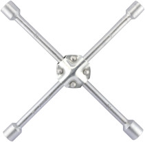 Ключ баллонный-крест (17*19*21*22)(усиленный) 380мм (АвтоDело) 34417