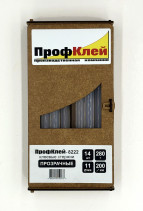 Клеевые стержни ПрофКлей-8222 прозрачные, 11х200 мм, 14 шт, 280 г