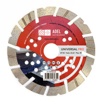 Диск алмазный по бетону, турбо-сегмент, Universal PRO Ø125х12х22,23 Adel Instrument