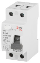 УЗО ЭРА PRO VD12EM63A30 ВД1-63 4,5кА 2P 63А 30мА тип A электромеханическое